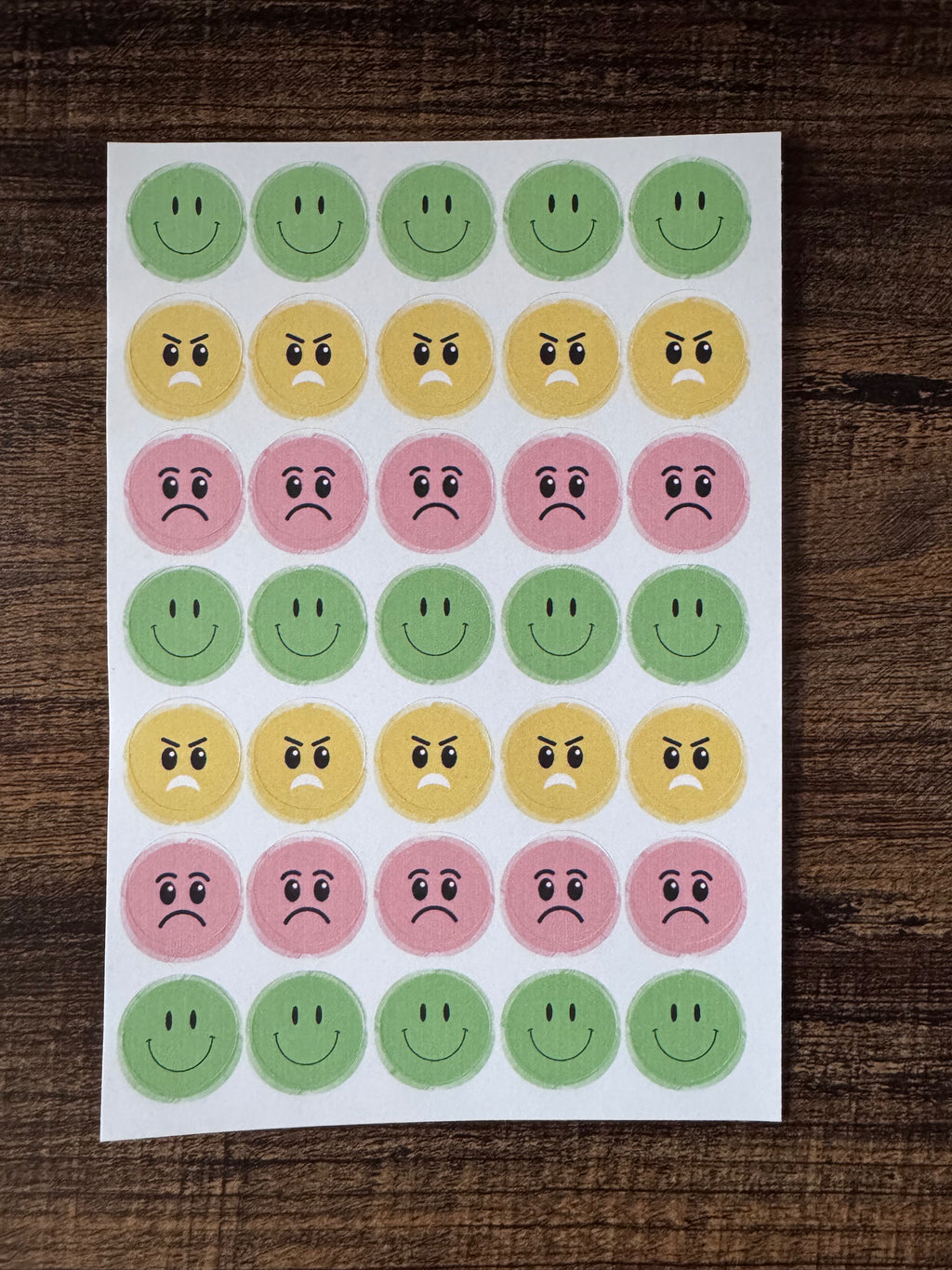 Little Kids Emotion Sticker Sheet